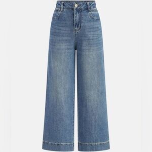 COMMENSE XL Classic Blue Wide-Leg Women's Jeans